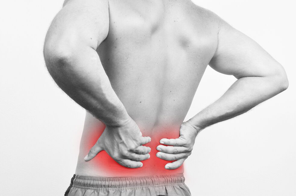 dor nas costas na região lombar