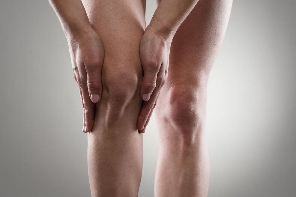 dor no joelho devido à artrite